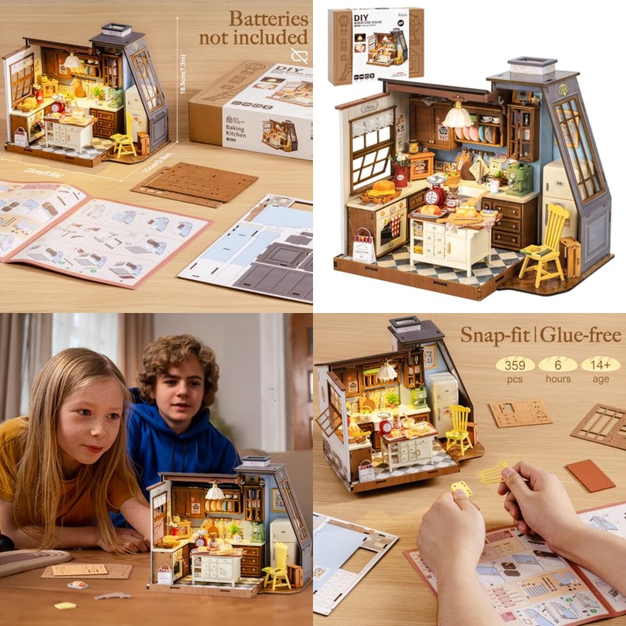 Miniature Led Light Kit For Dollhouse - DIY Miniature House Kit for Adults,