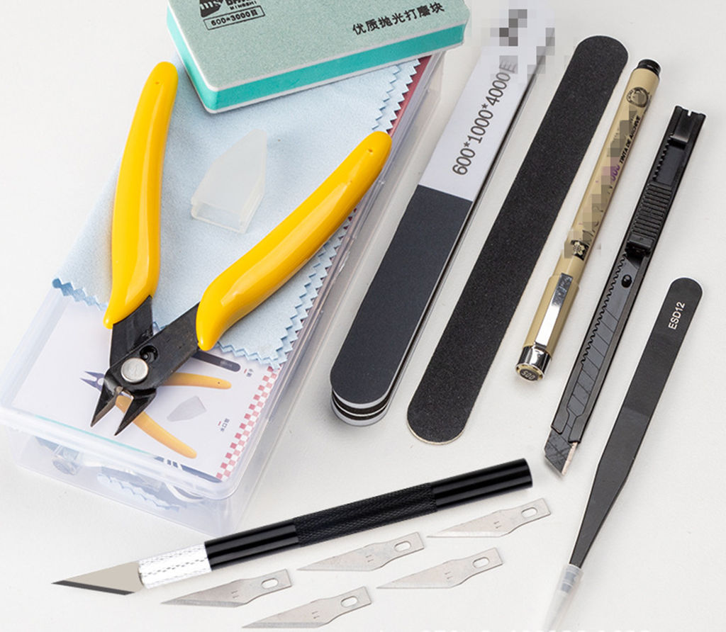 Modeling Tool Kit Tweezers Hobby Knife - Model Building Basic Tool Kit Hobby