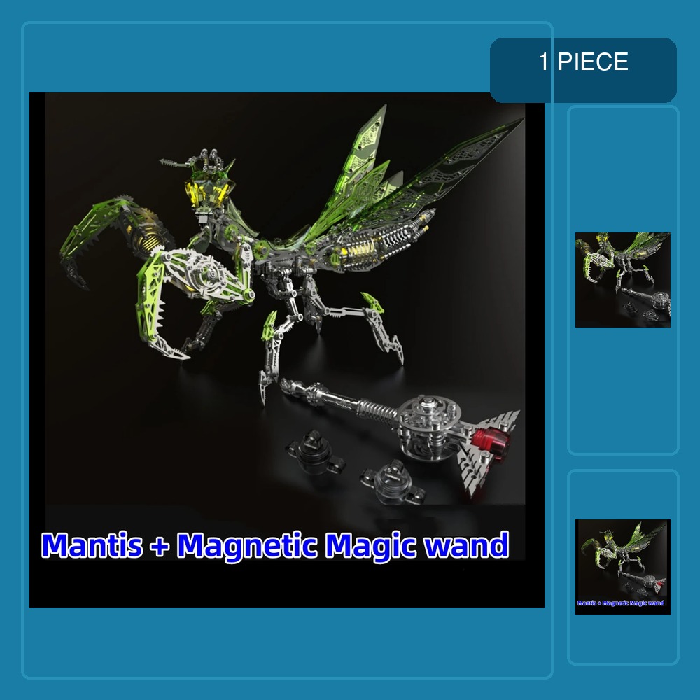 Metal 3D Puzzle Stainless Model Kit - 3D Puzzle Mechanical Mantis Metal Model