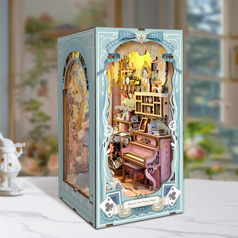 DIY Book Nook Wooden Miniature - Miniature Led Light Kit For Dollhouse 评论和价格