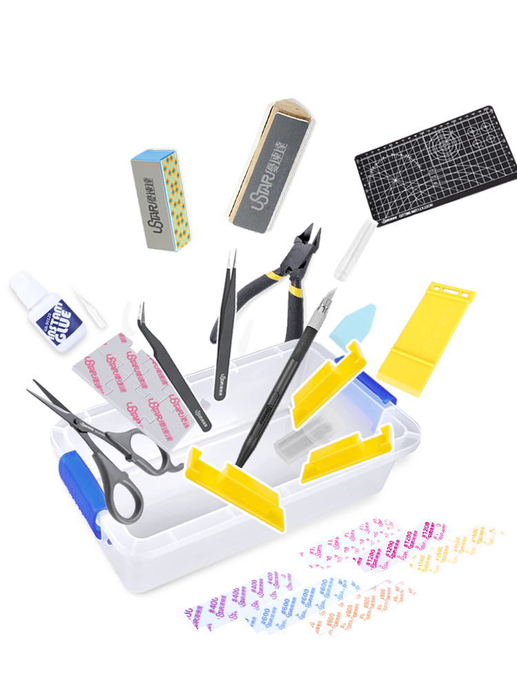 USTAR Basic Tool Kit Pliers Tw - Modeling Tool Kit Tweezers Hobby Knife 评论和价格