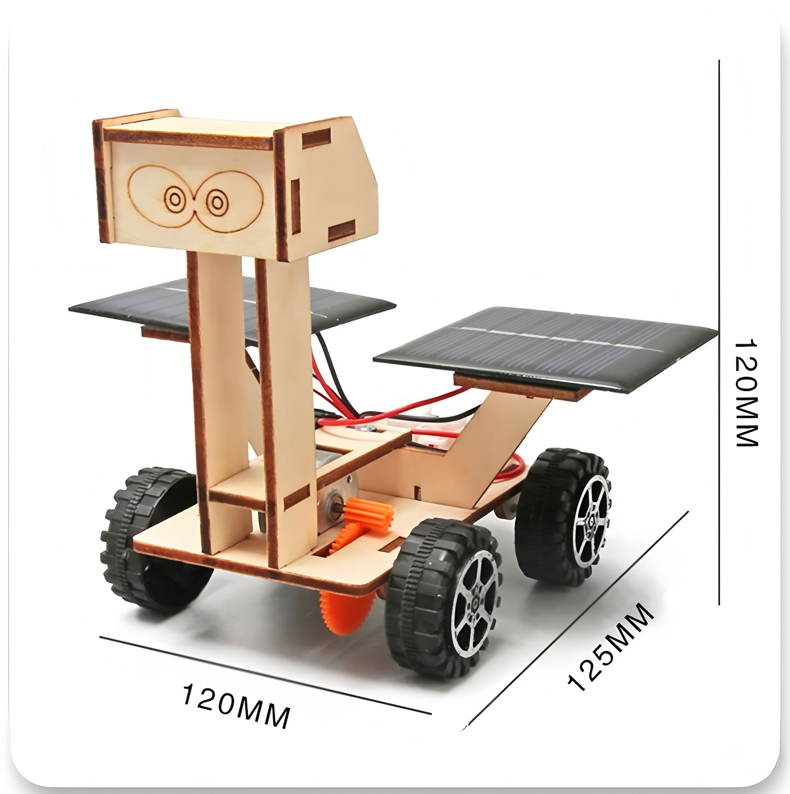 Solar Car Lunar Exploration Ve - 3D Wooden Mechanical Puzzle Marble Run 评论和价格