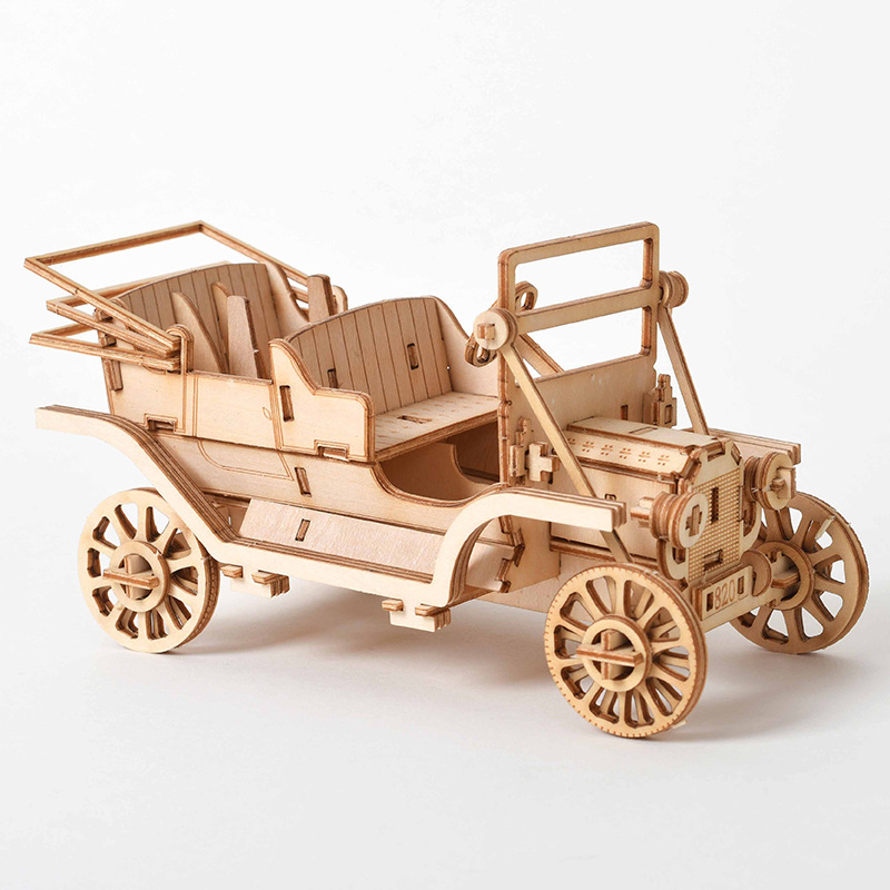 3D Wooden Puzzle DIY Kit - Las - Laser Cut Wooden Model Kit Assembly 评论和价格