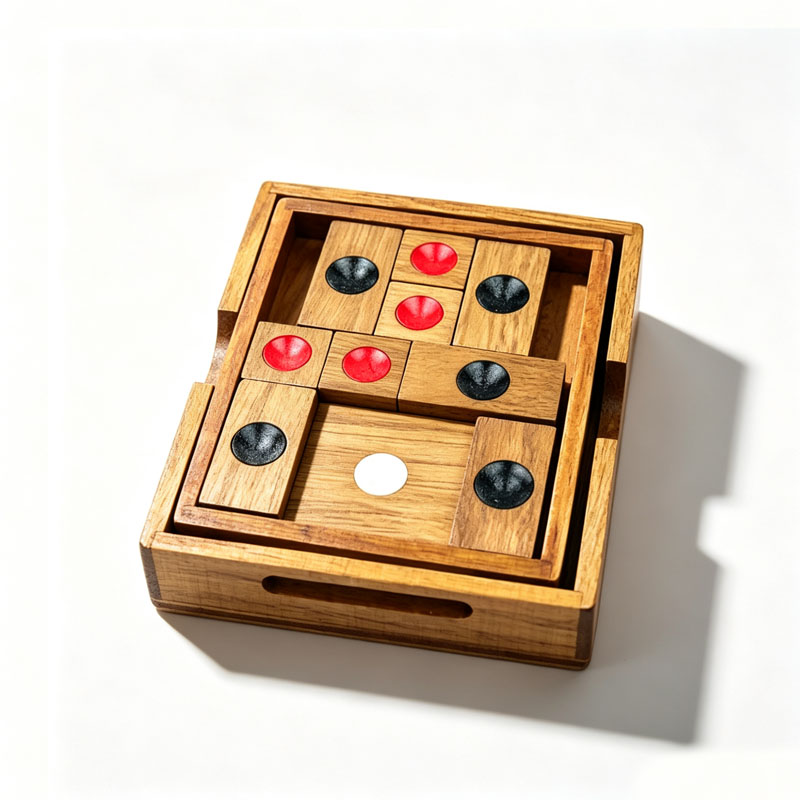 Classical HuaRongDao Puzzle Sl - 3D Wooden Mechanical Puzzle Marble Run 评论和价格