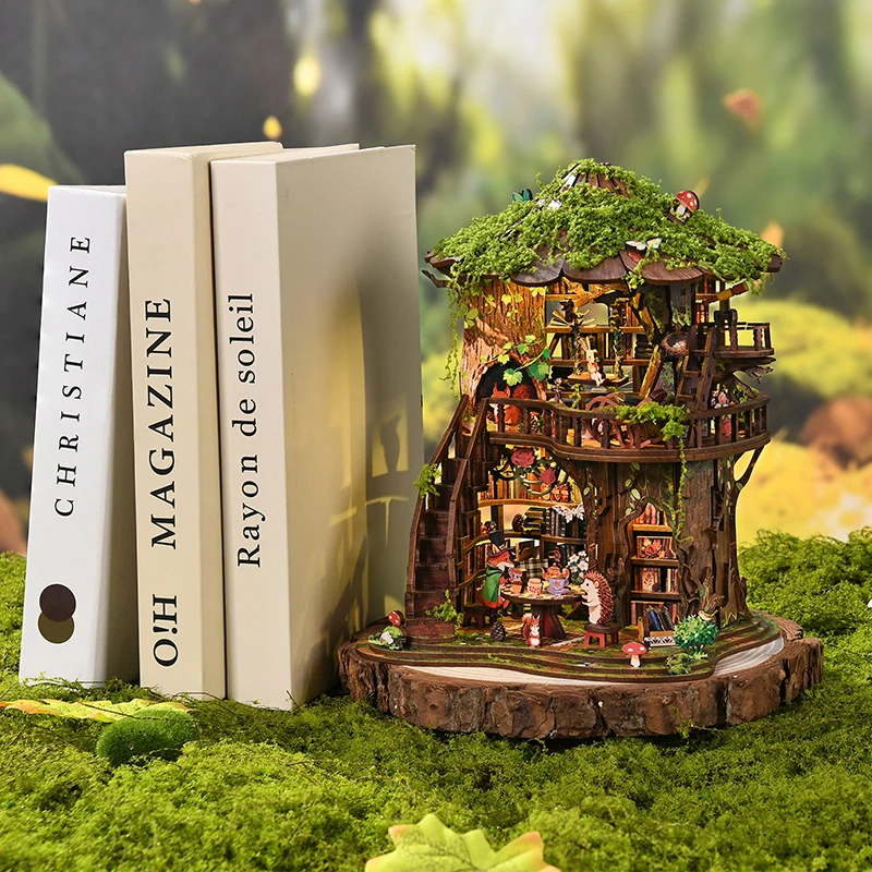DIY 3D Book Nook Railway Platf - Diy Miniature Dollhouse Kit Book Nook 评论和价格