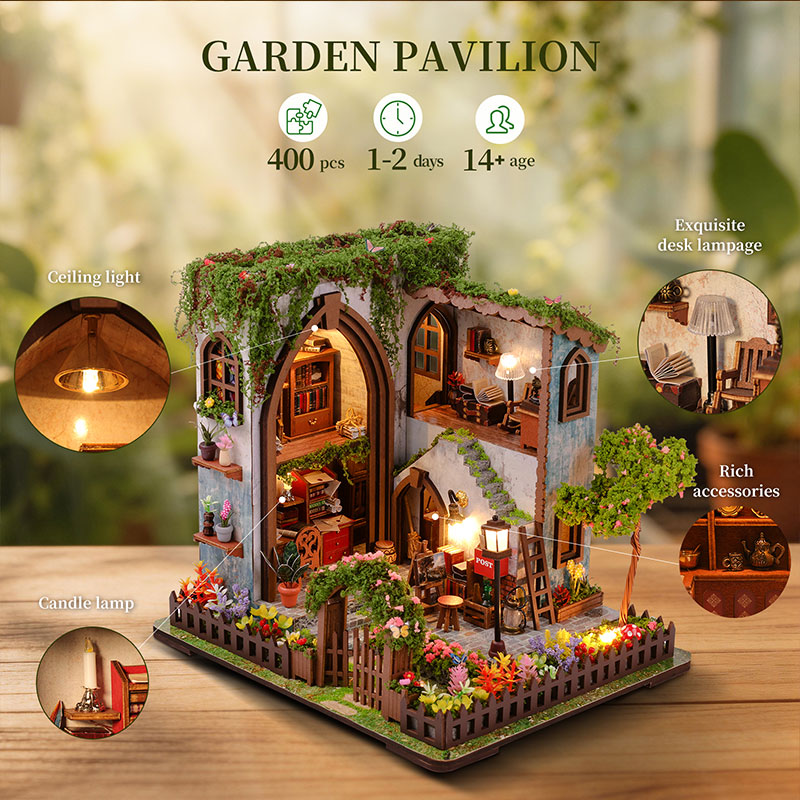 DIY Wooden Miniature House Kit - Miniature Led Light Kit For Dollhouse 评论和价格