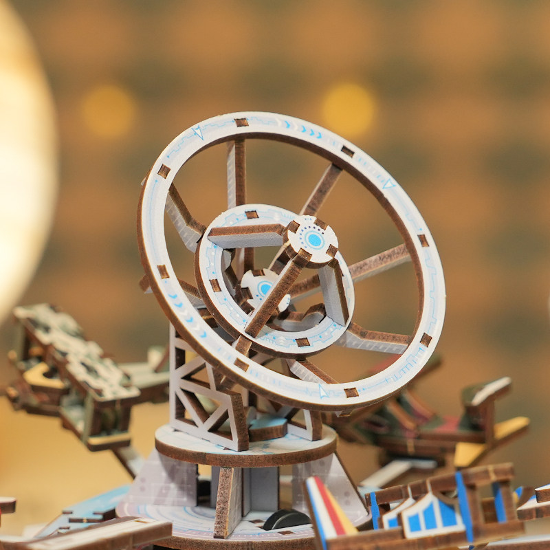 DIY Music Box Building Kit – 1 - Music Box Wooden 3D Puzzle Rotating 评论和价格