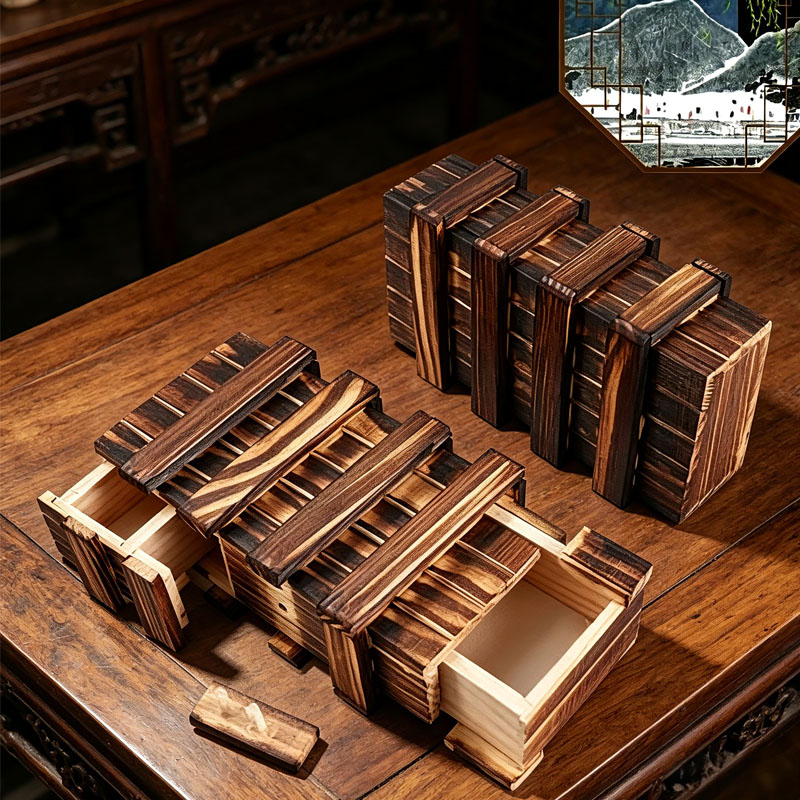 Classic 3D Brain Teaser Wooden - 3D Wooden Mechanical Puzzle Marble Run 评论和价格