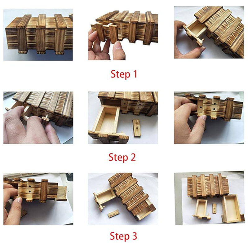 Classic 3D Brain Teaser Wooden - 3D Wooden Mechanical Puzzle Marble Run 评论和价格