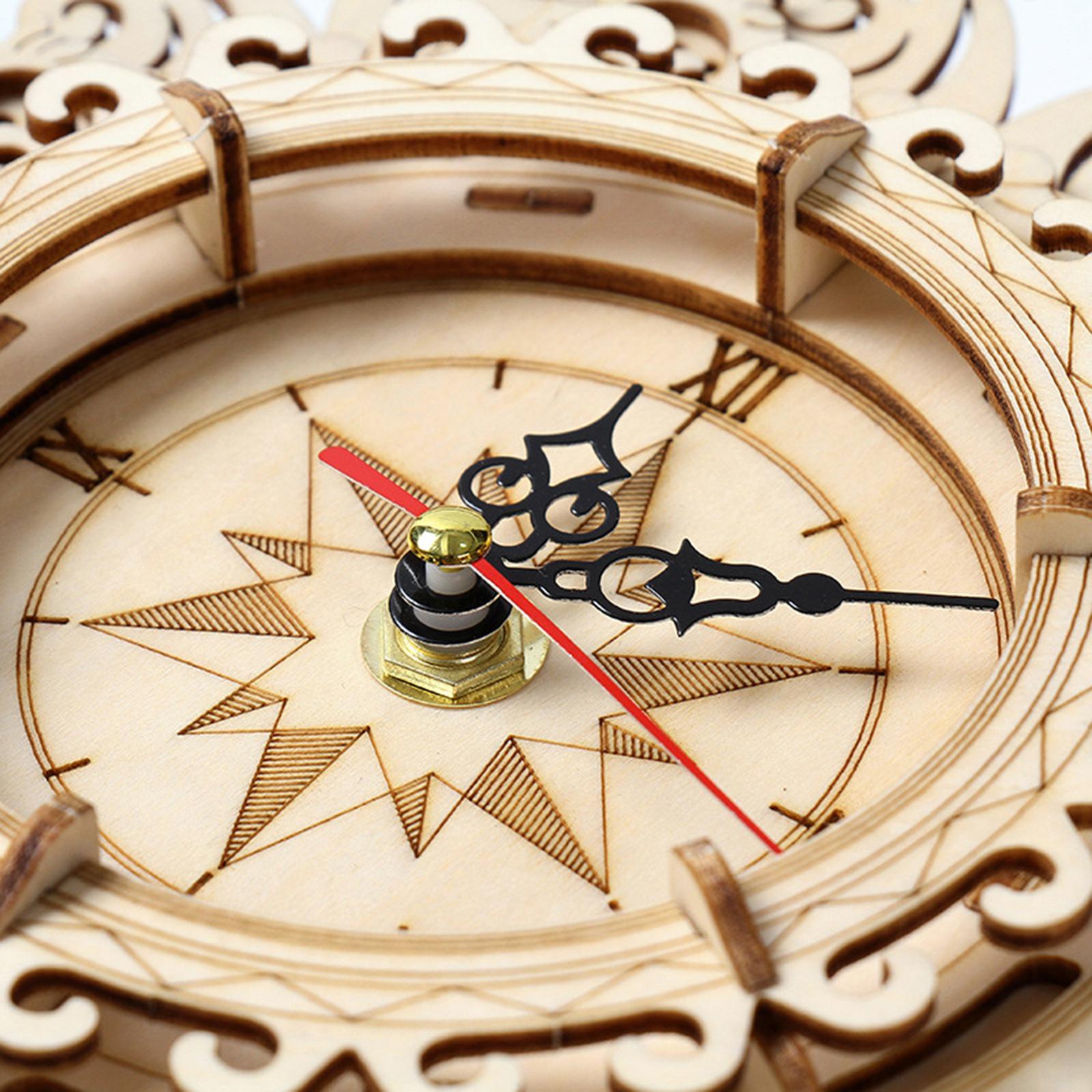 3D Wooden Mechanical Pendulum  - Wooden Clock Puzzle Mechanical Pendulum 评论和价格