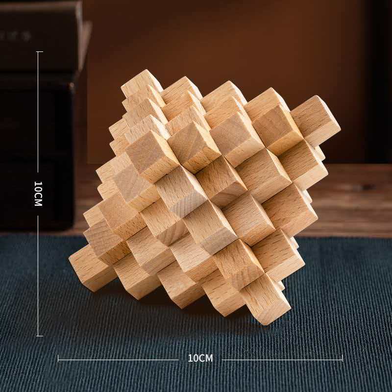 Difficult LuBan Lock Pineapple - 3D Wooden Mechanical Puzzle Marble Run 评论和价格