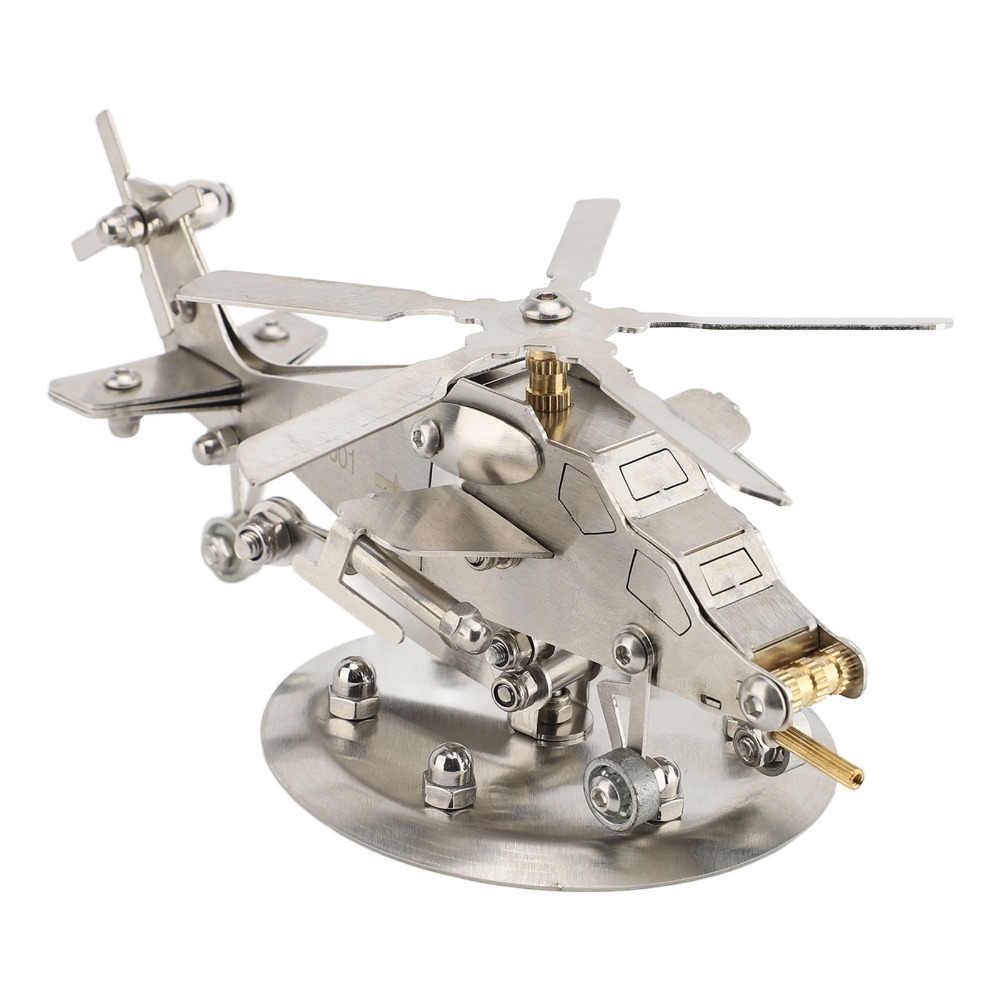 Stainless Steel Helicopter Mod - Metal 3D Puzzle Stainless Model Kit 评论和价格
