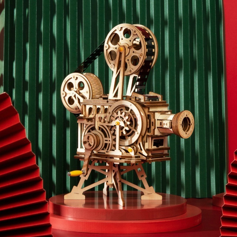 3D Wooden Mechanical Pendulum  - Wooden Clock Puzzle Mechanical Pendulum 评论和价格