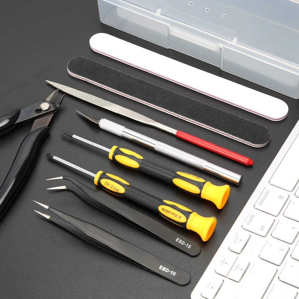 16 in 1 Model Building Tool Se - Modeling Tool Kit Tweezers Hobby Knife 评论和价格