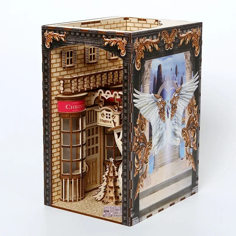 New Creative DIY Wooden Book N - Book Nook Shelf Insert Alley Diy 评论和价格