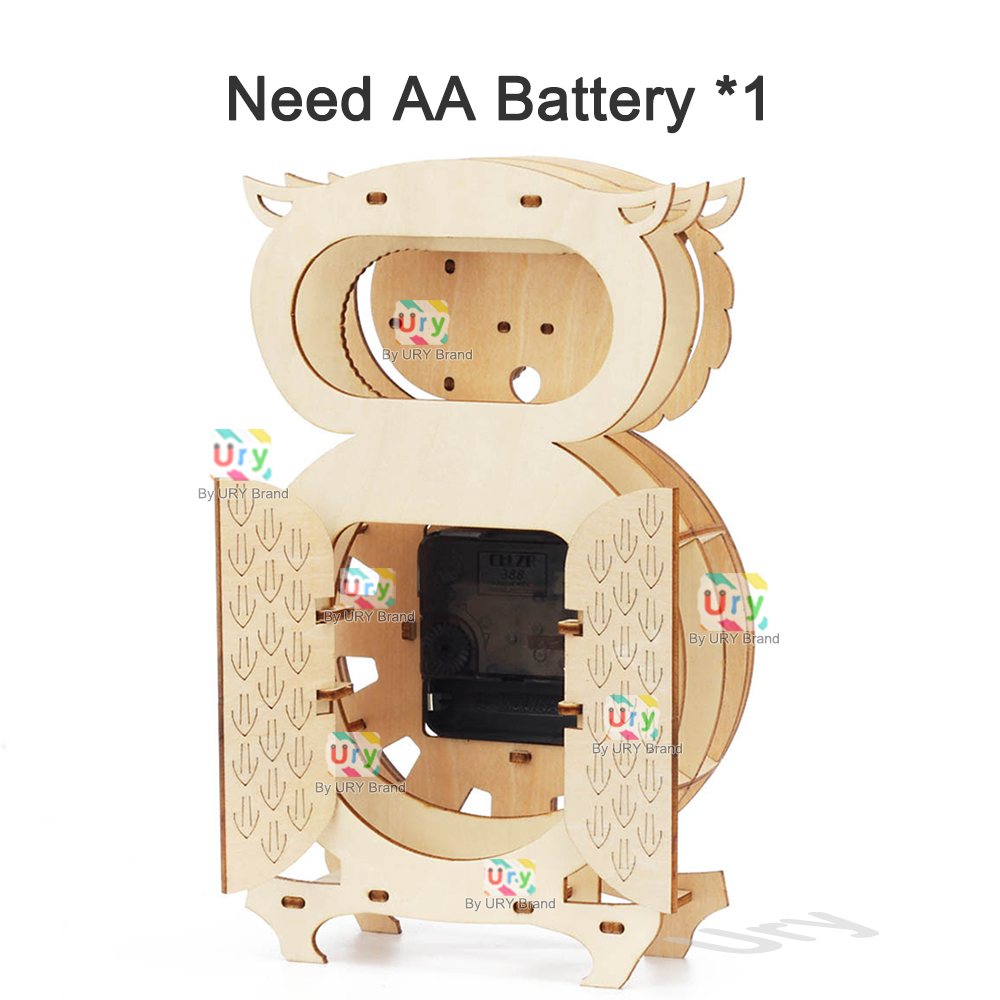 Ury 3D Wooden Puzzle Retro Pen - Wooden Clock Puzzle Mechanical Pendulum 评论和价格