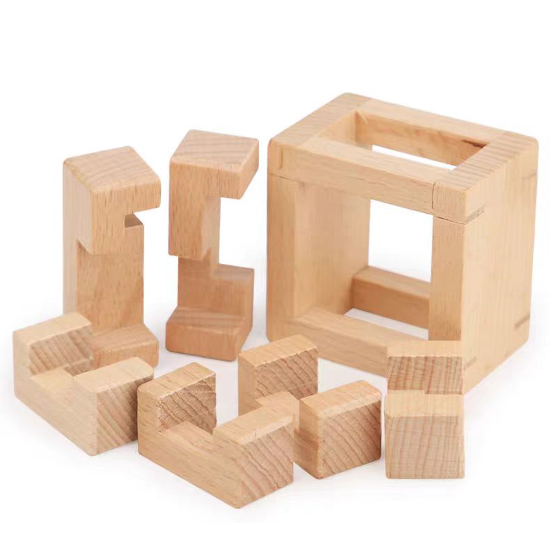 Educational Disentanglement To - 3D Wooden Mechanical Puzzle Marble Run 评论和价格