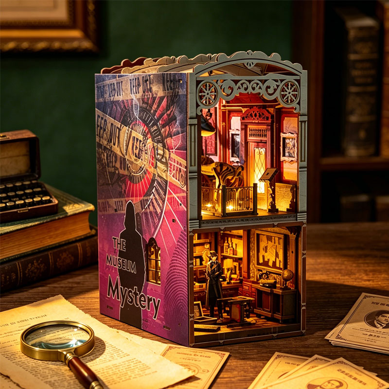 Zuuton DIY Book Nook Kit The M - Diy Miniature Dollhouse Kit Book Nook 评论和价格