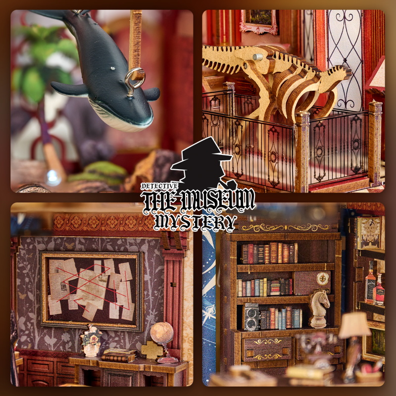 Zuuton DIY Book Nook Kit The M - Diy Miniature Dollhouse Kit Book Nook 评论和价格