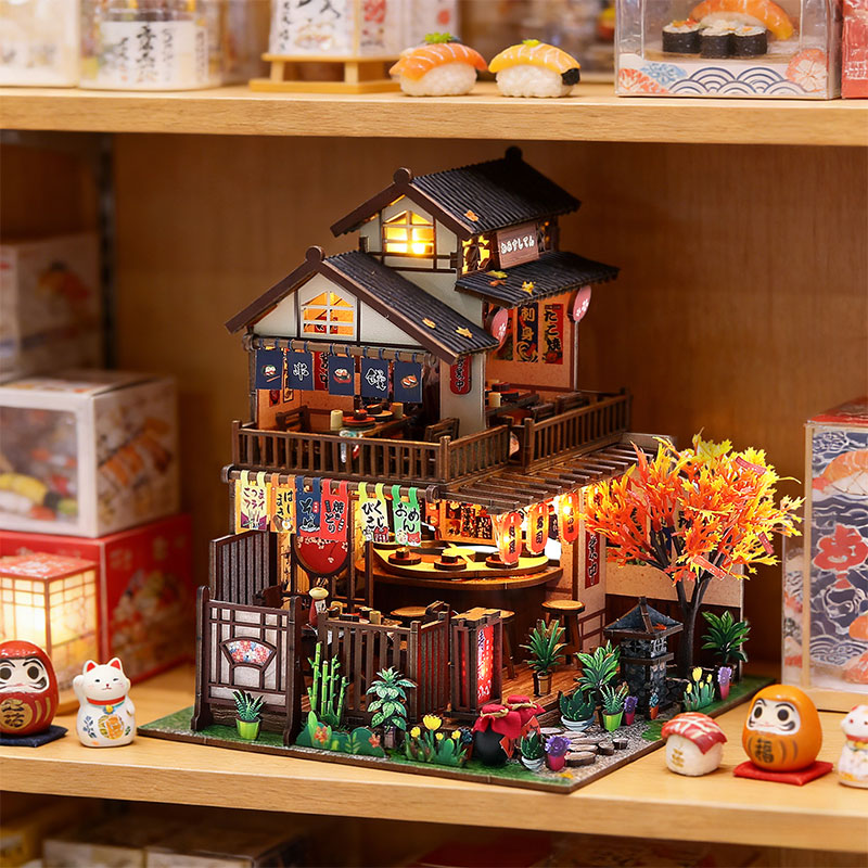 Japanese Izakaya Sushi Restaur - Miniature Led Light Kit For Dollhouse 评论和价格
