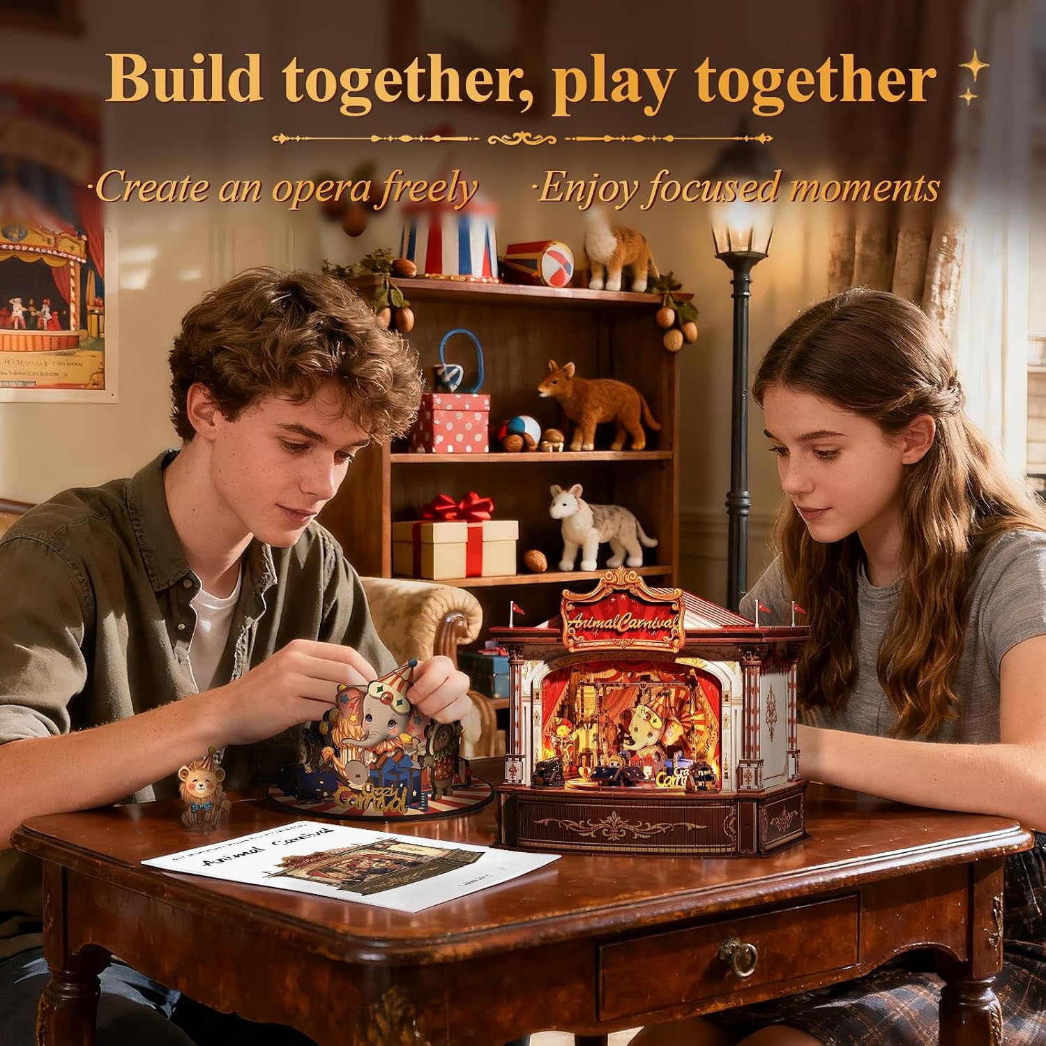 3D Wooden Puzzles Music Box -  - Music Box Wooden 3D Puzzle Rotating 评论和价格